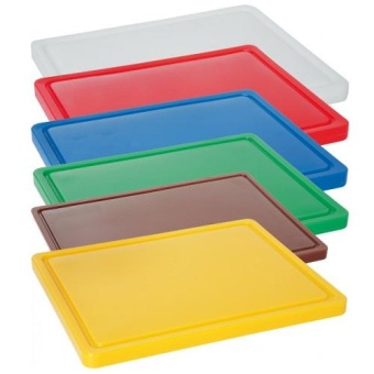 Доска разделочная пластик 500*400*20 красная DURPLASTICS P550402gRED в ШефСтор (chefstore.ru)